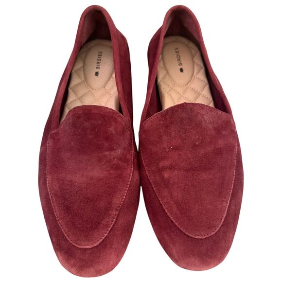 Birdies The Vesper Burgundy Suede Comfortable Loafers Work/Casual/Everyday-98.5 - Picture 2 of 8